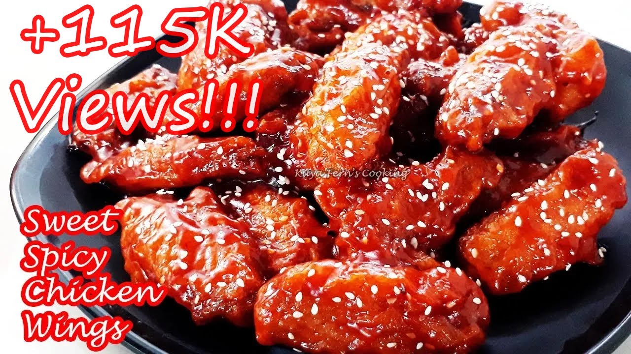THE EASIEST BONCHON STYLE SWEET SPICY CRISPY FRIED CHICKEN WINGS!!!