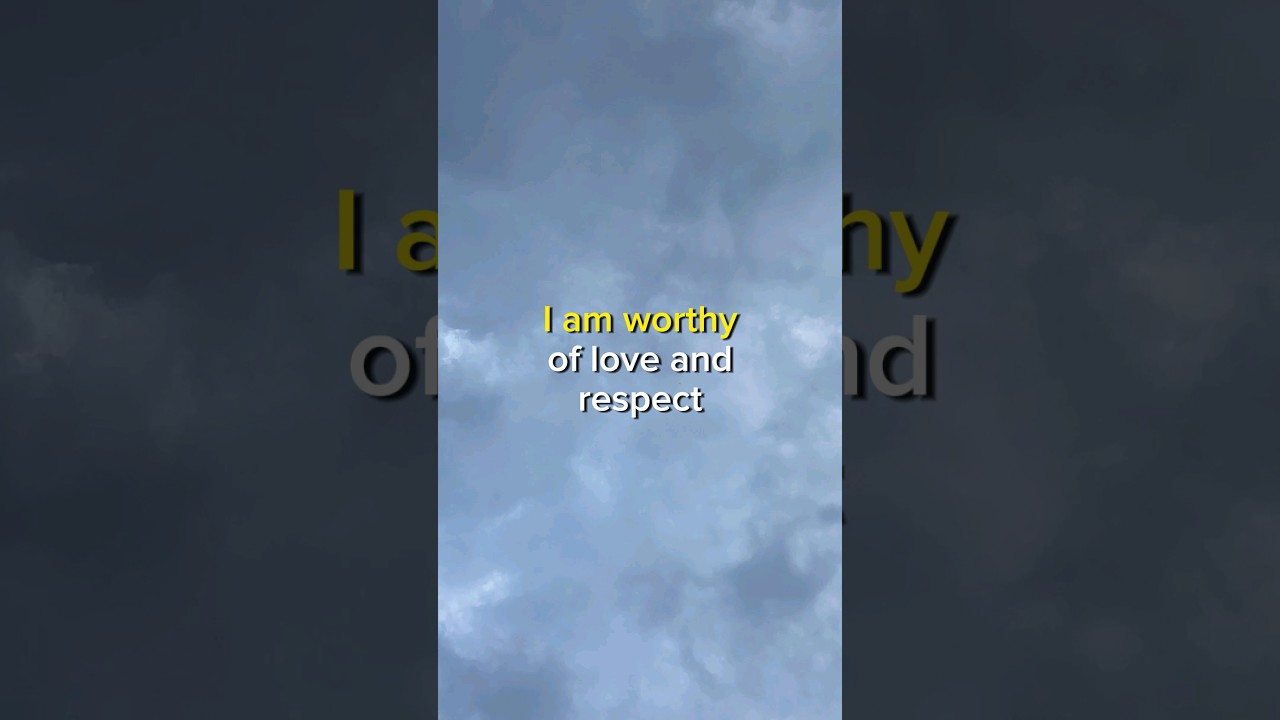 Micro Meditation – Positive Affirmation -I am worthy 