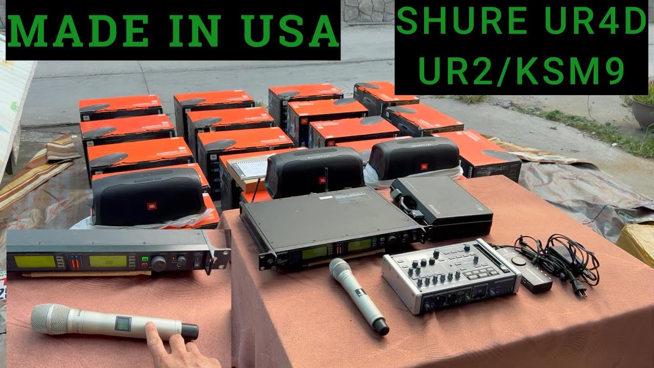 SHURE UR4D/KSM9 MADEIN USA JBL BASS PRO GO ..0963346614
