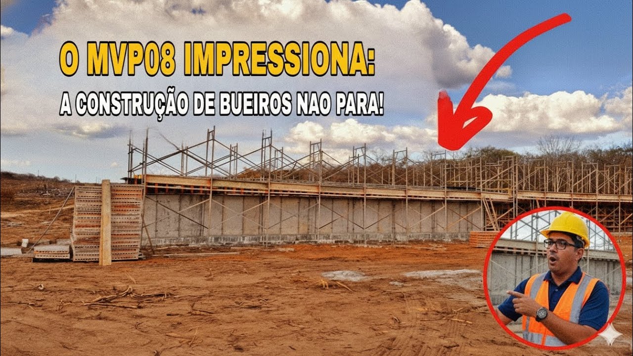 OBRAS TRANSNORDESTINA MVP08 , CONSTRUÇÕES DE MUITOS BUEIROS. 