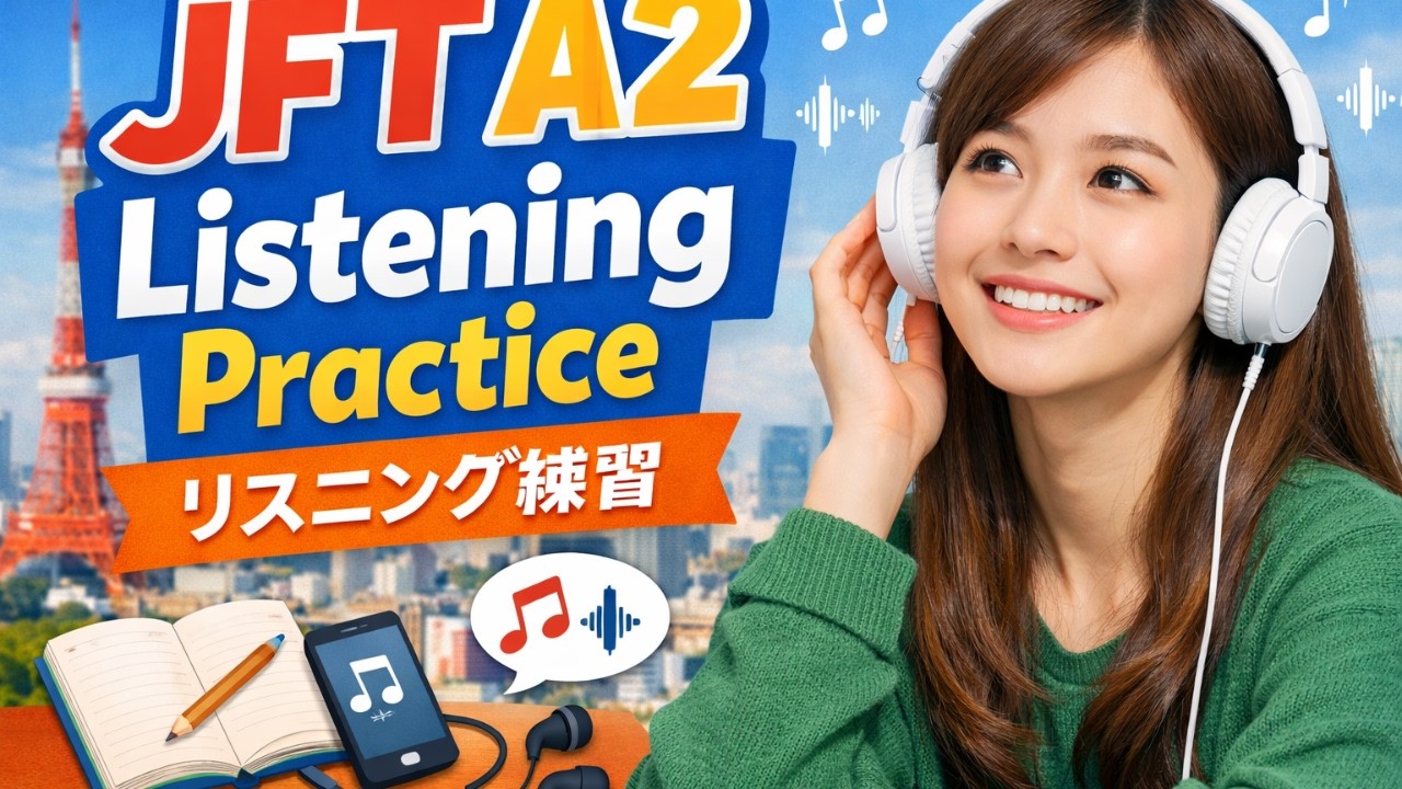 JFT A2 Listening Practice | Easy Japanese Listening Test with Answers