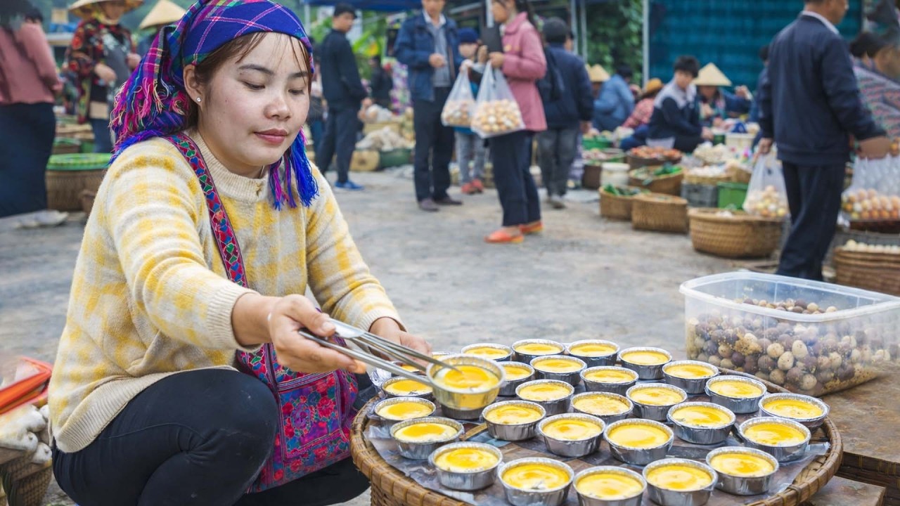 How to make crispy fried duck eggs, catch giant fish to sell at the market, daughter going to school