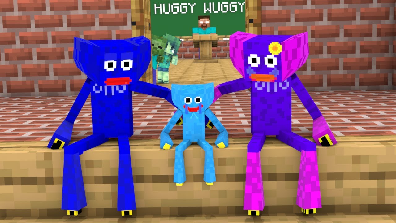 Huggy Wuggy's Life - Minecraft Animation