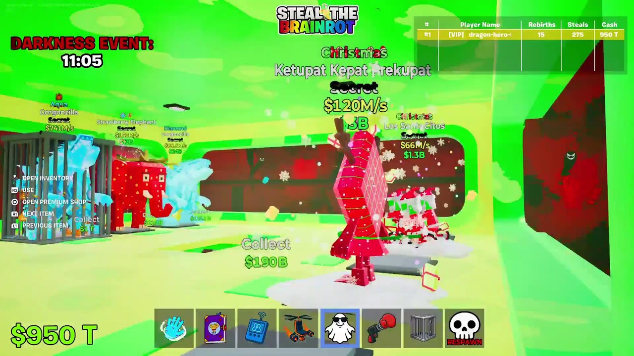 Steal the brainrot fortnite live!