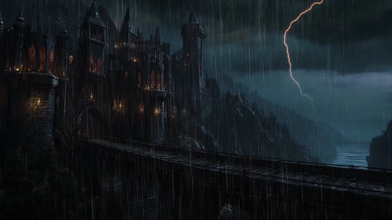 Relax Your Mind and Body with Rain In Dark Gothic Kingdom 🏰 Improve Your Sleep Quality with Rain