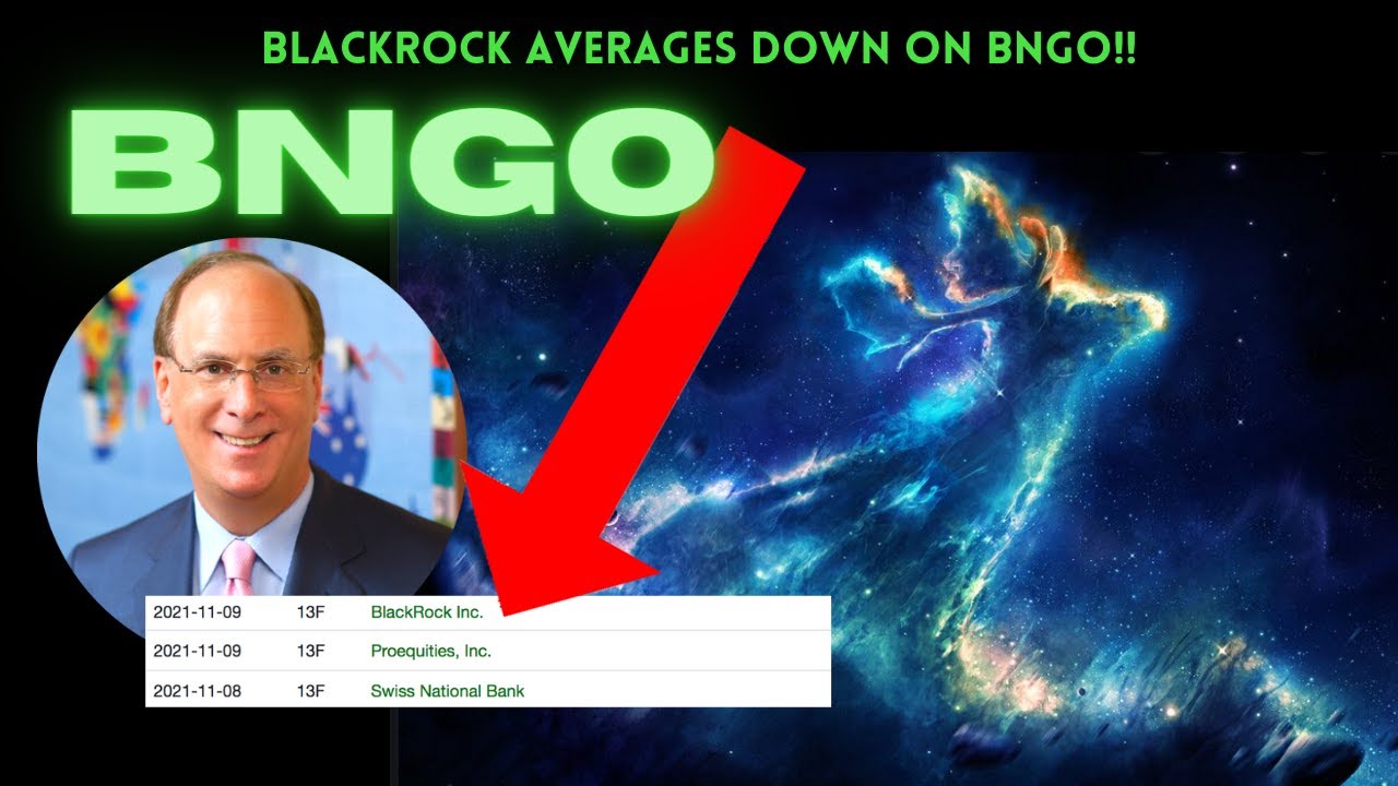 $BNGO and Blackrock! They averaged down on their 18 million shares! bngo stock bngo news bngo update