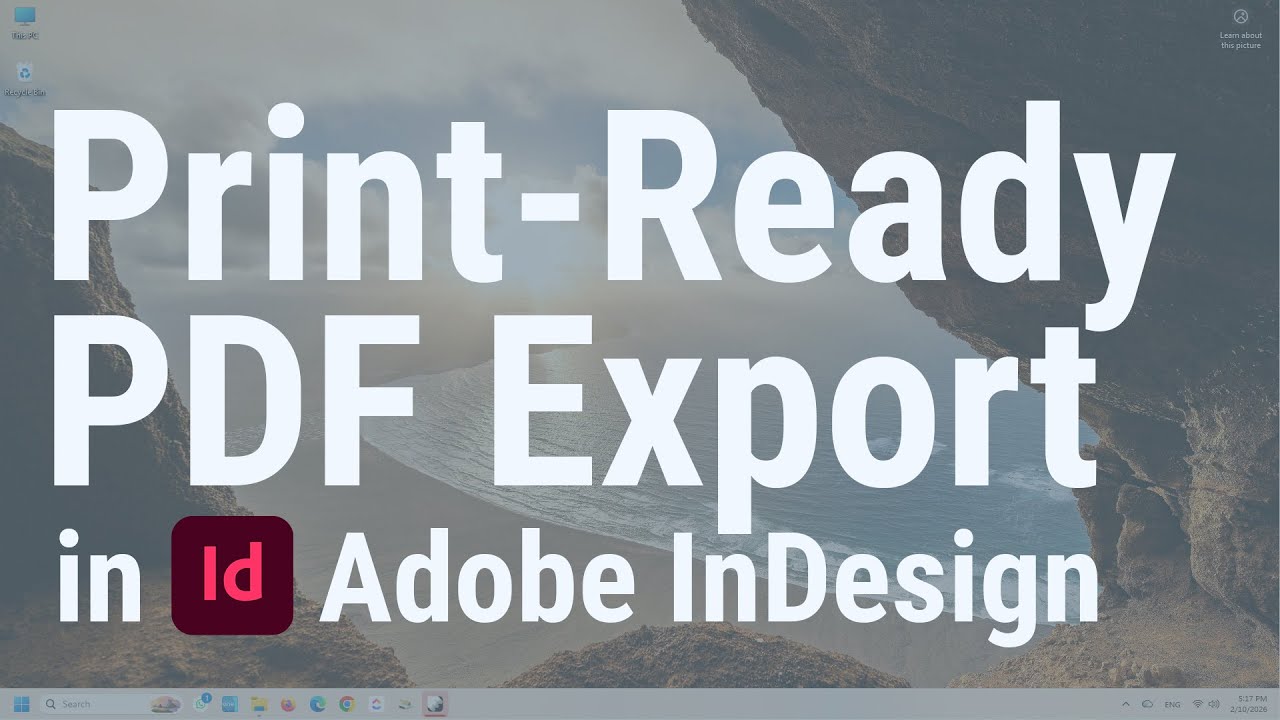 Exporting Print-Ready PDFs for Offset Print in Adobe InDesign