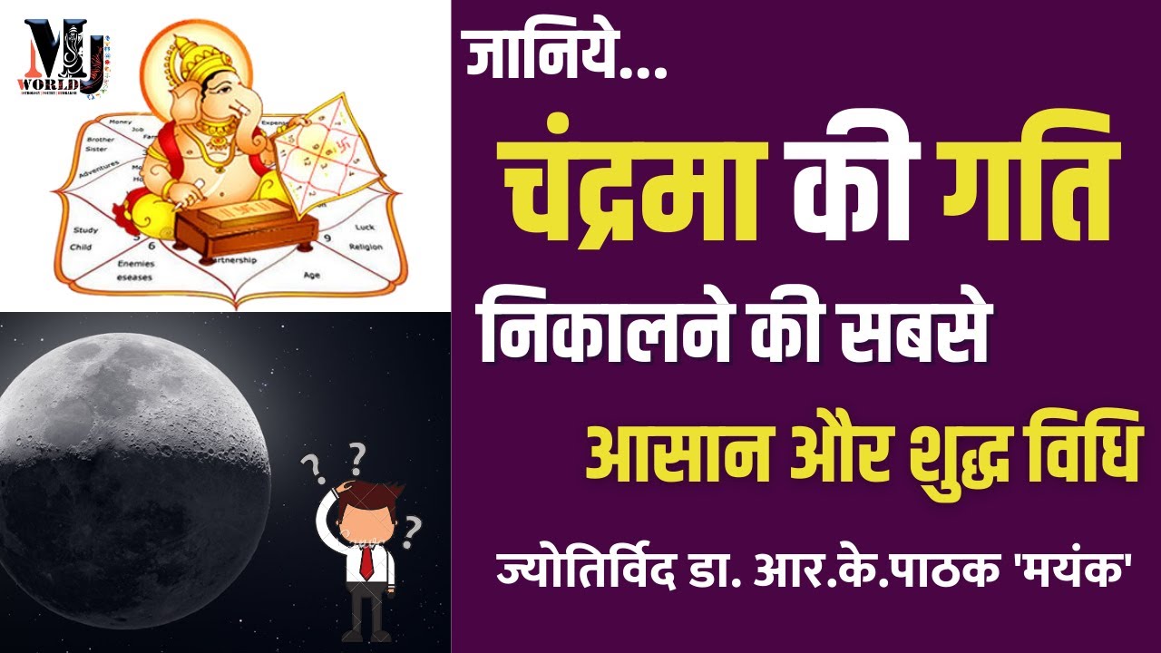 चंद्रमा की गति निकालने की सबसे प्रमाणिक और आसान विधि | Calculate speed of moon | Astrology