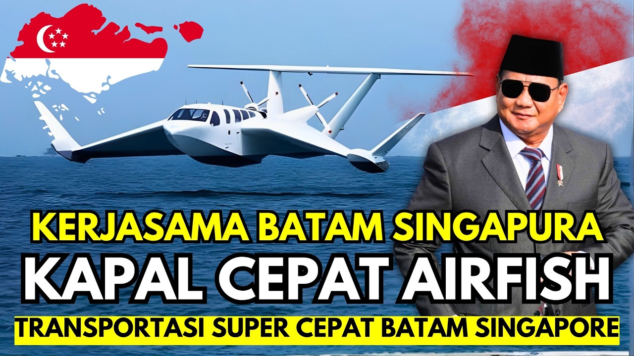 Singapura Luncurkan AIRFISH! Transportasi Laut Super Cepat ke Batam