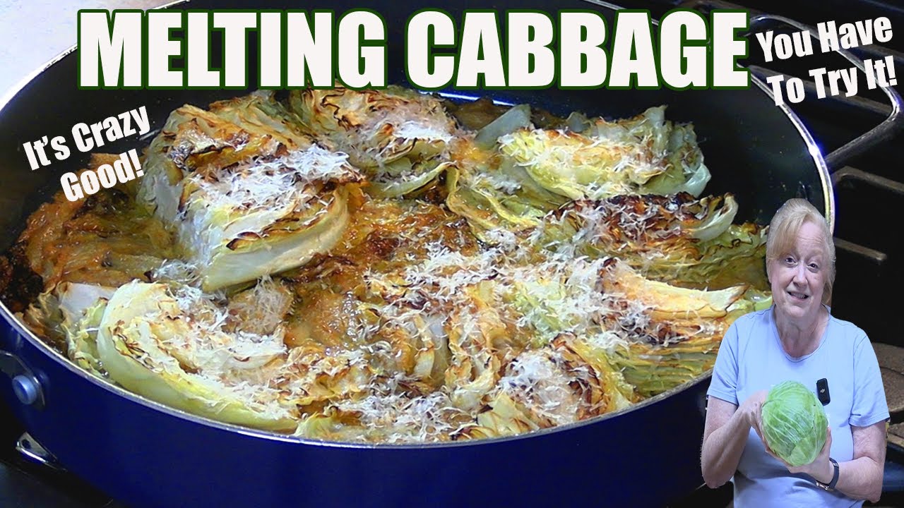 GARLIC PARMESAN MELTING CABBAGE   LOW CARB SIDE DISH THAT IS SO GOOD