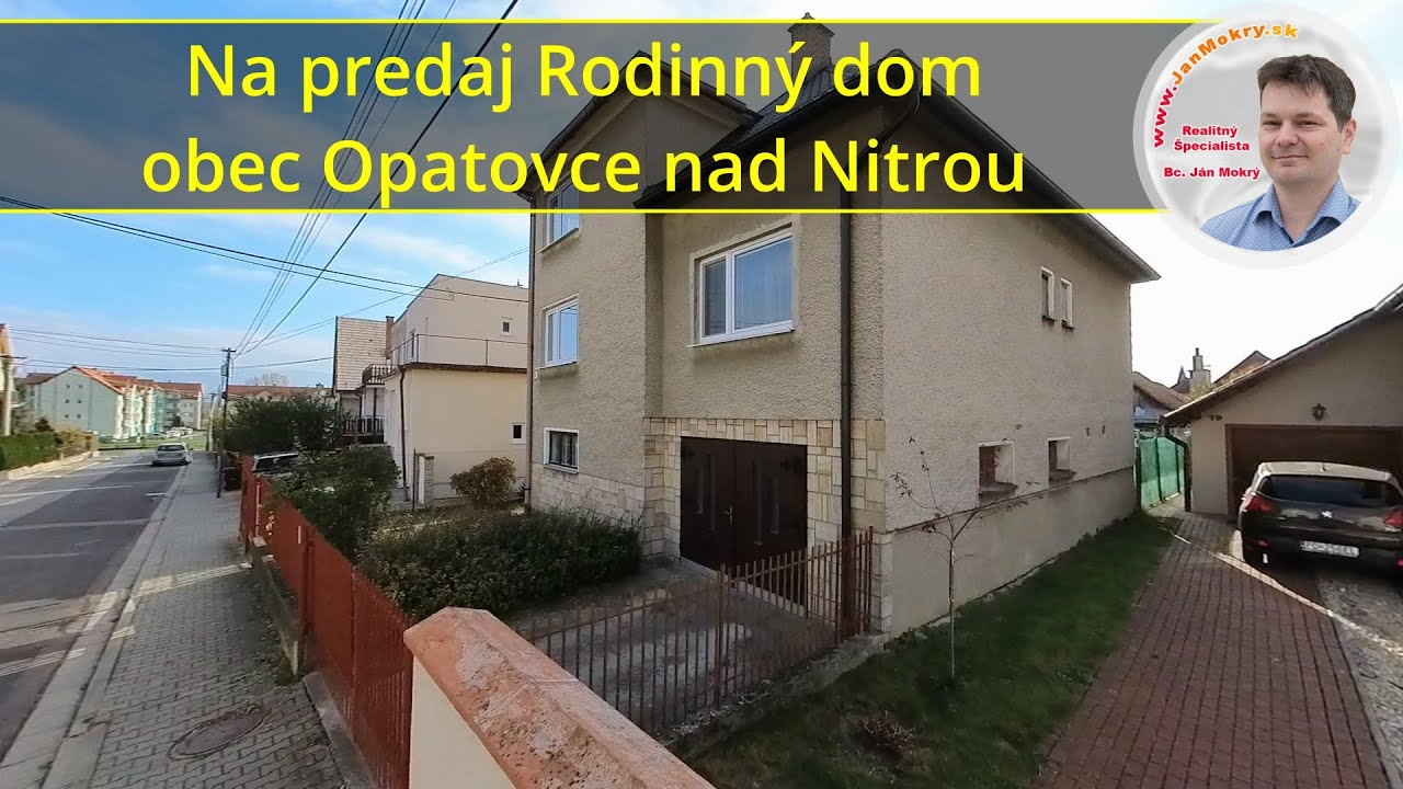 Na predaj päťizbový rodinný dom Opatovce nad Nitrou