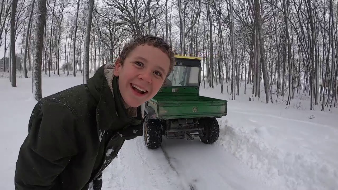 ALL ABOUT SNOW REMOVAL - JOHN DEERE GATOR SNOW PLOW