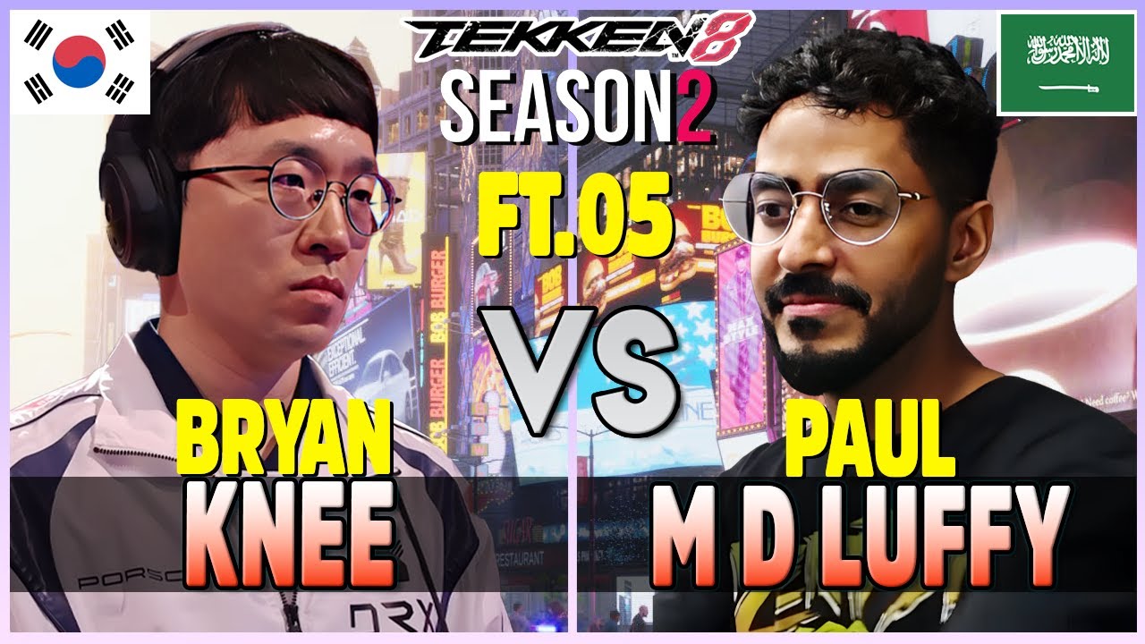 Tekken 8  ▰  M D LUFFY (Paul) Vs KNEE (Bryan) ▰ Epic Matches!