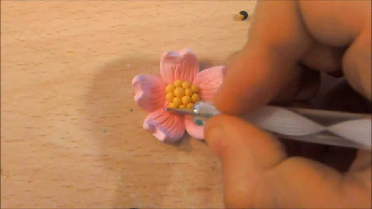 TUTORIAL FIMO FIORE DI CILIEGIO