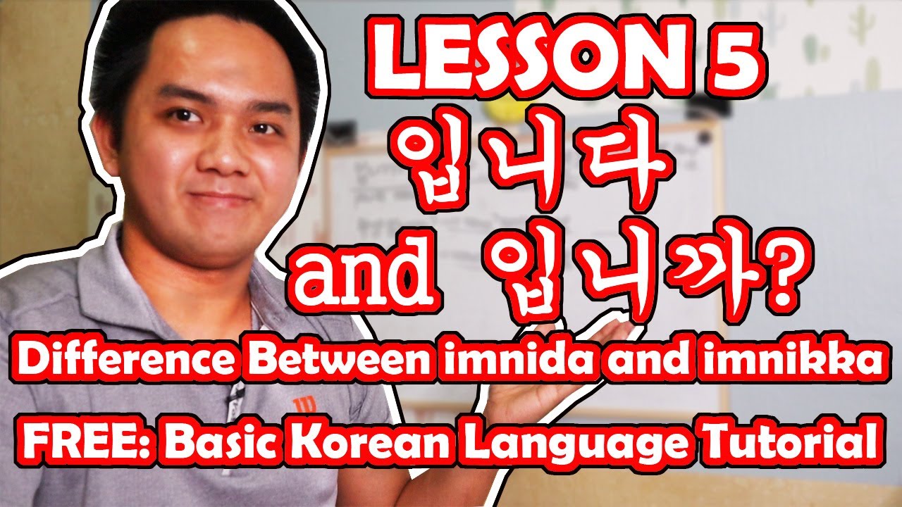 BESHIEWAP 005 Korean Language Tutorial | Difference of Imnida and Imnikka | Eps Aspirant