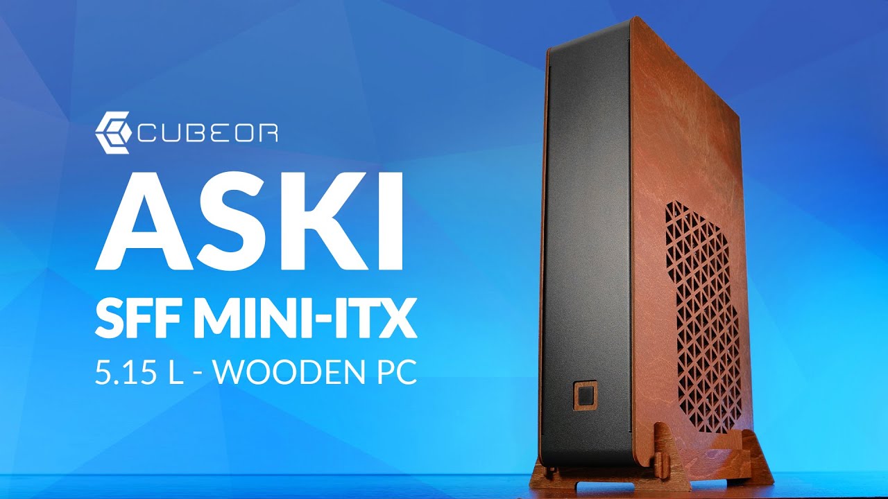 Cubeor Aski Review - Ultra SFF Wood mini ITX Bookshelf PC!