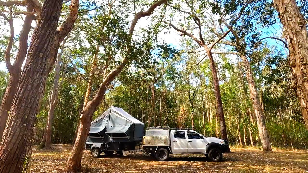 COFFS HARBOUR Solo Camping - where the bush meets the beach - Silent Vlog/ASMR