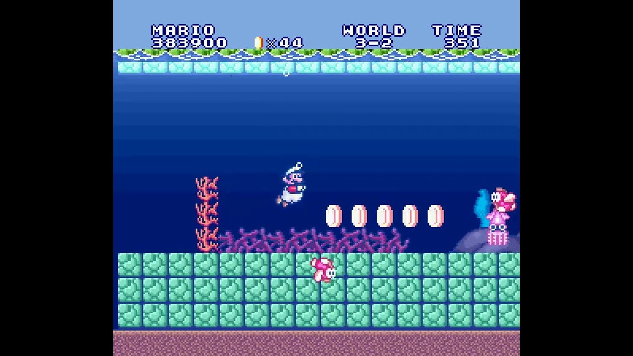 Super Mario All-Stars - Super Mario Bros.: The Lost Levels - World 3-2