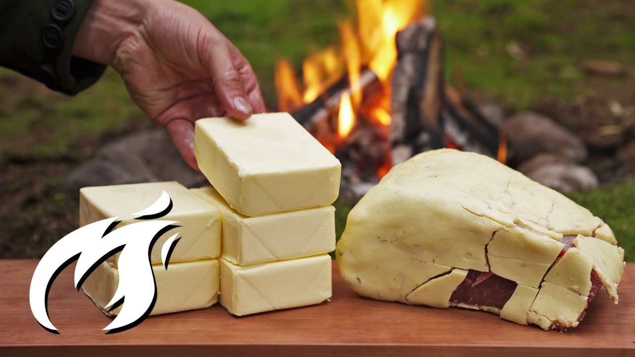 Wie du das riesige Steak in Butter frittierst im Wald ASMR 🔥🔥🔥