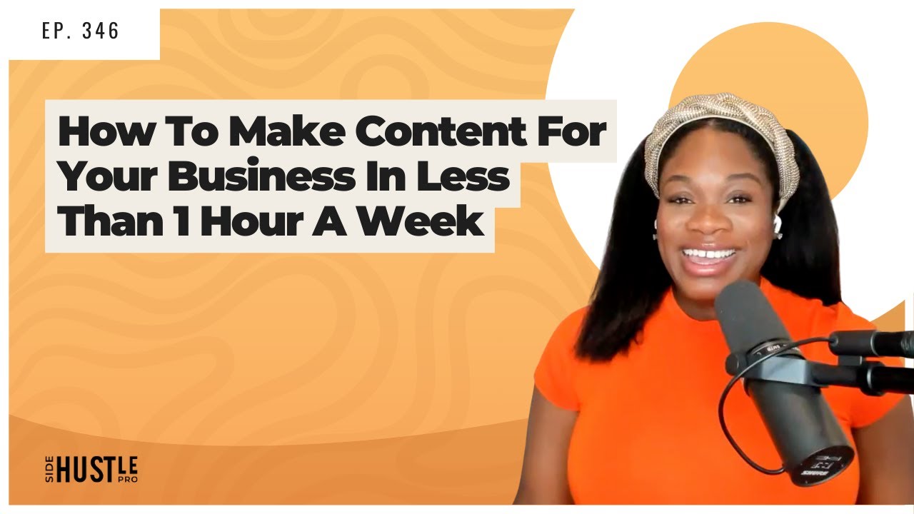 346: How To Make Content For Your Business In Less Than 1 Hour A Week