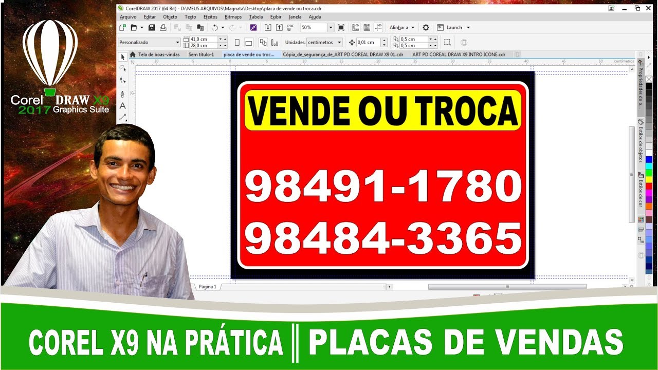 Aula Prática: Fazendo Placa de Venda (Corel Draw X9)