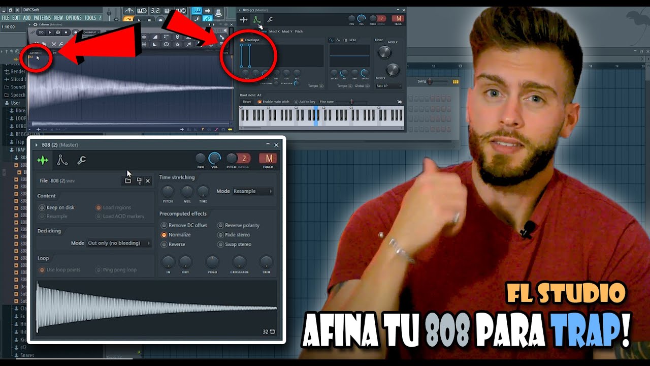 FL Studio Tutorial afina tu 808/Bajo para hacer Pista de Trap