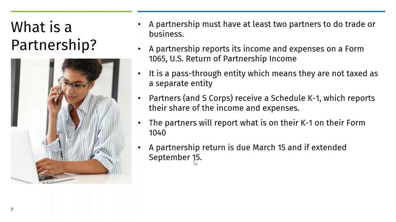 Virtual Tax School Webinar  Business Returns - Form 1065