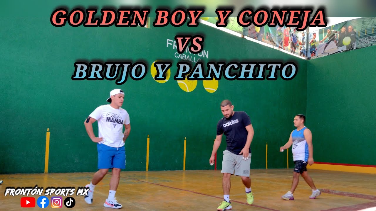 GOLDEN BOY  Y CONEJA VS BRUJO Y PANCHITO *Frontón Caballo*  Tregüa a 13 tantos #deporte #fronton
