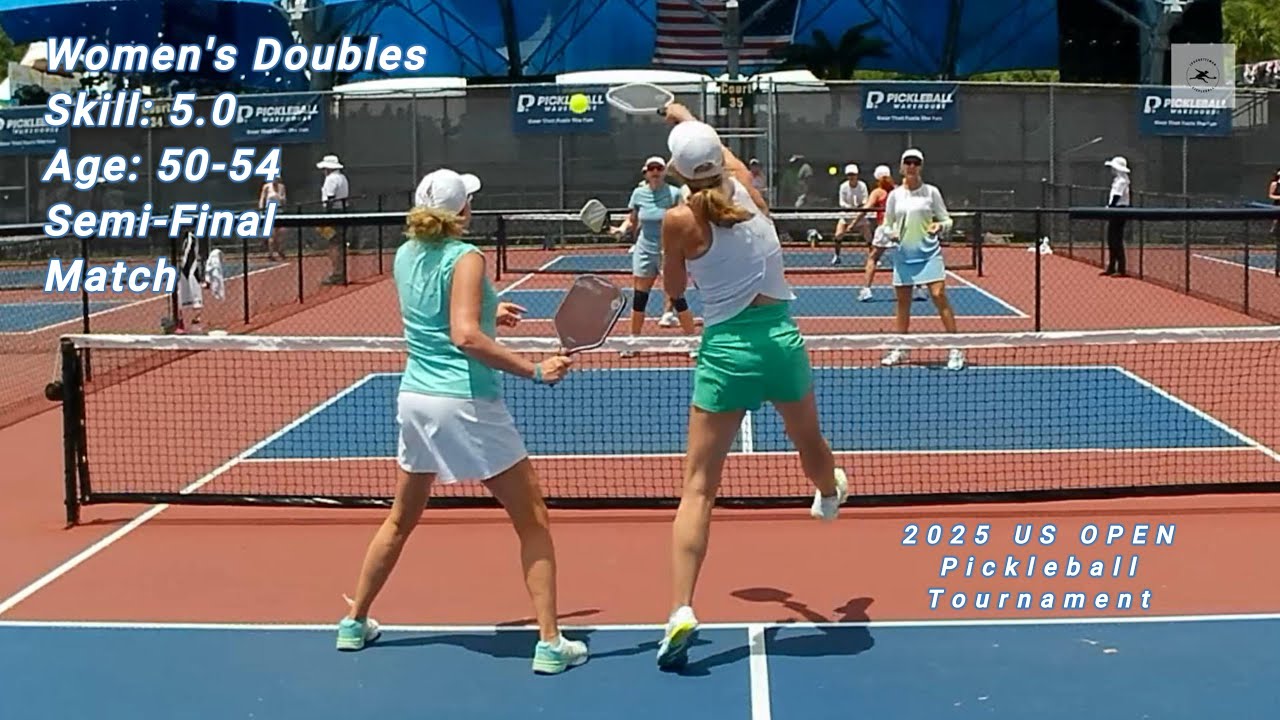 Women's Doubles 5.0, 50--54 Semi-Final Pickleball Match - US OPEN 2025
