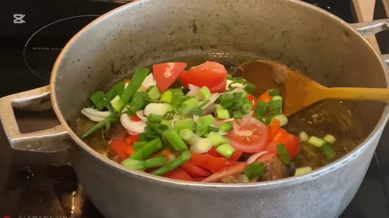Cooking Jamaican oxtail