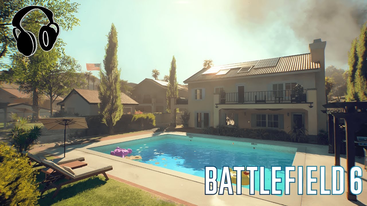 Battlefield 6 Ambience – EASTWOOD Residential Area | Calm Nature & Distant War Sounds