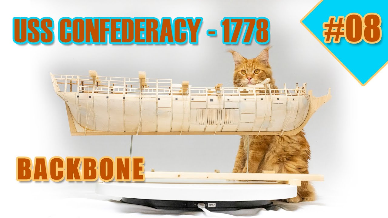 The biggest and most difficult ship model kit - #08 - USS CONFEDERACY - [BACKBONE]