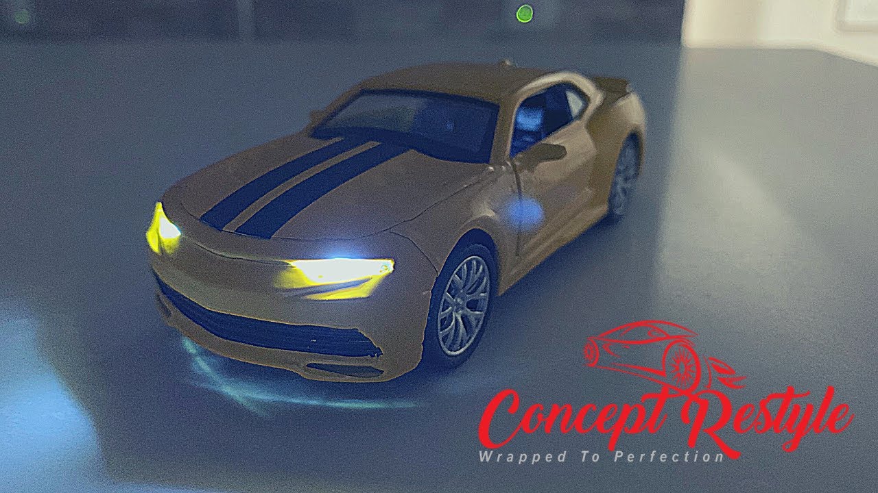 Chevrolet Camaro How to Wrap Step by Step Restoration and Full Wrap Guide 3M Vinyl 1:18 Scale Model