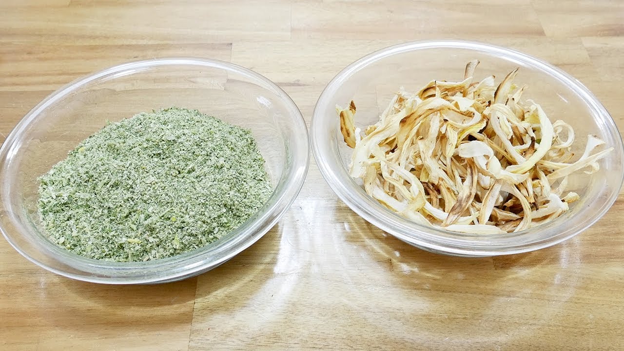 대파와 양파 말리기와 활용법 ( Dried green onion and dried onion )