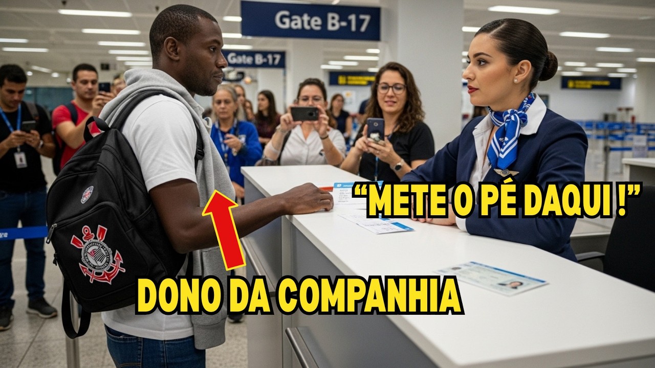 Comissária de Bordo Expulsa Homem Negro — Minutos Depois Ele Se Apresenta Como Dono da Companhia