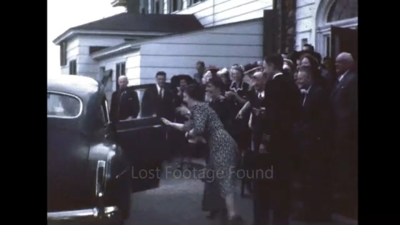 Archive footage of 1950s Wedding Celebration & Summer Vacation