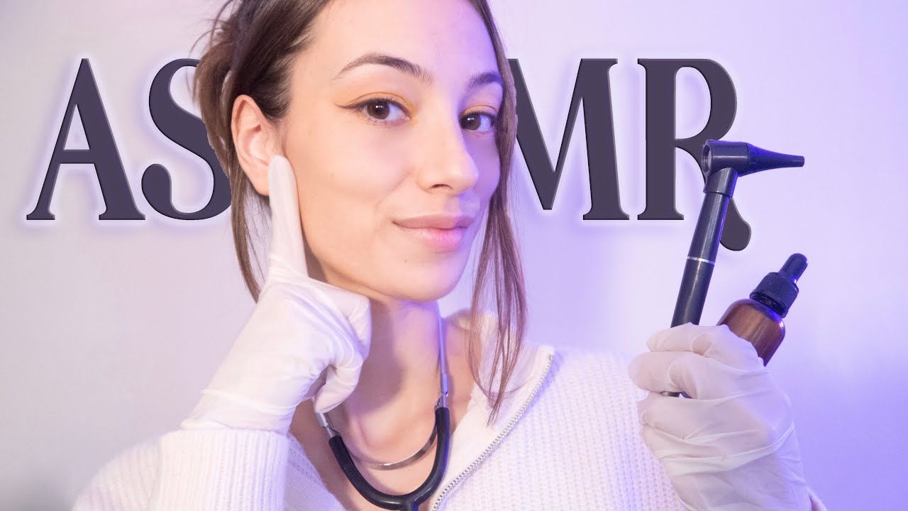 ASMR Sleep Ear Clinic 👂⚕️ Ear Exam and Cleaning with Lotion to Help Sleep [ Soft Spoken with 3DiO ]