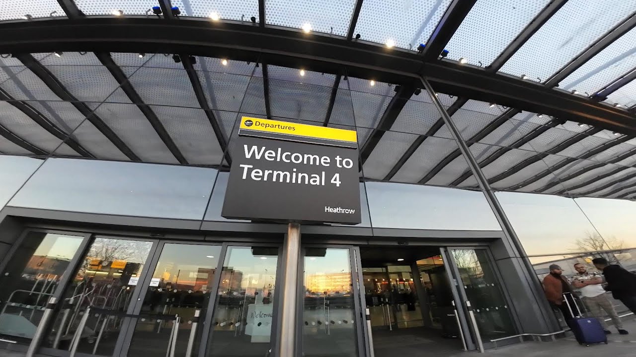 London Heathrow Airport T4 Walk around 2023