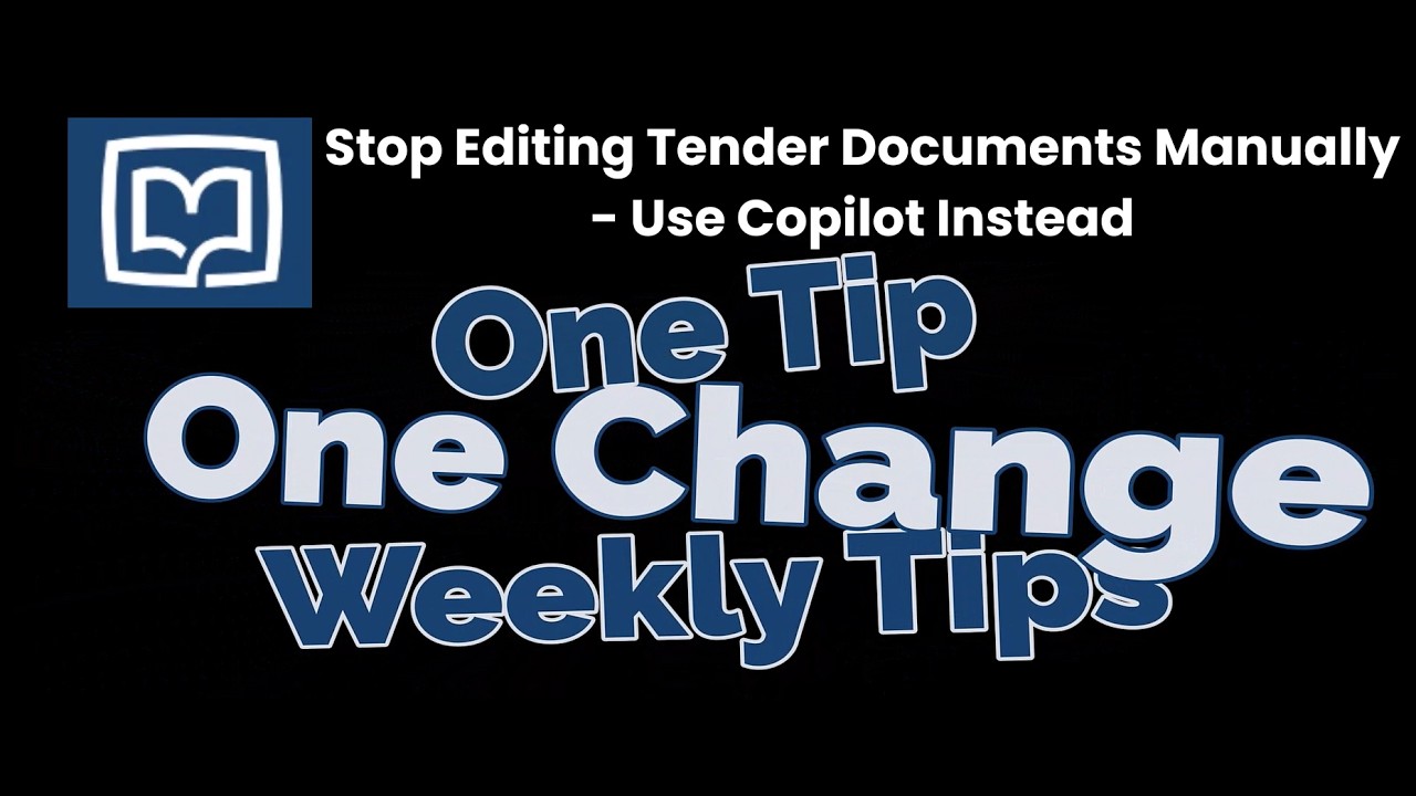 Stop Editing Tender Documents Manually - Use Copilot Instead