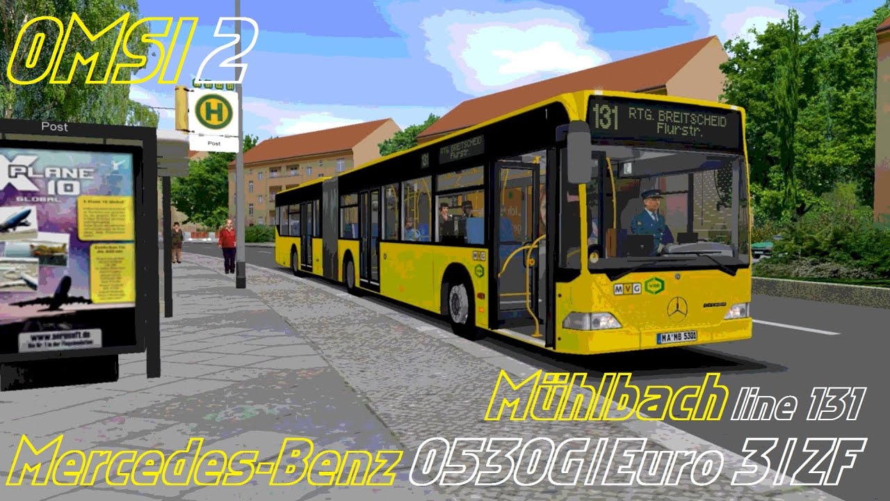OMSI 2. Mühlbach, Line 131, Mercedes-Benz O530G | Euro 3 | ZF