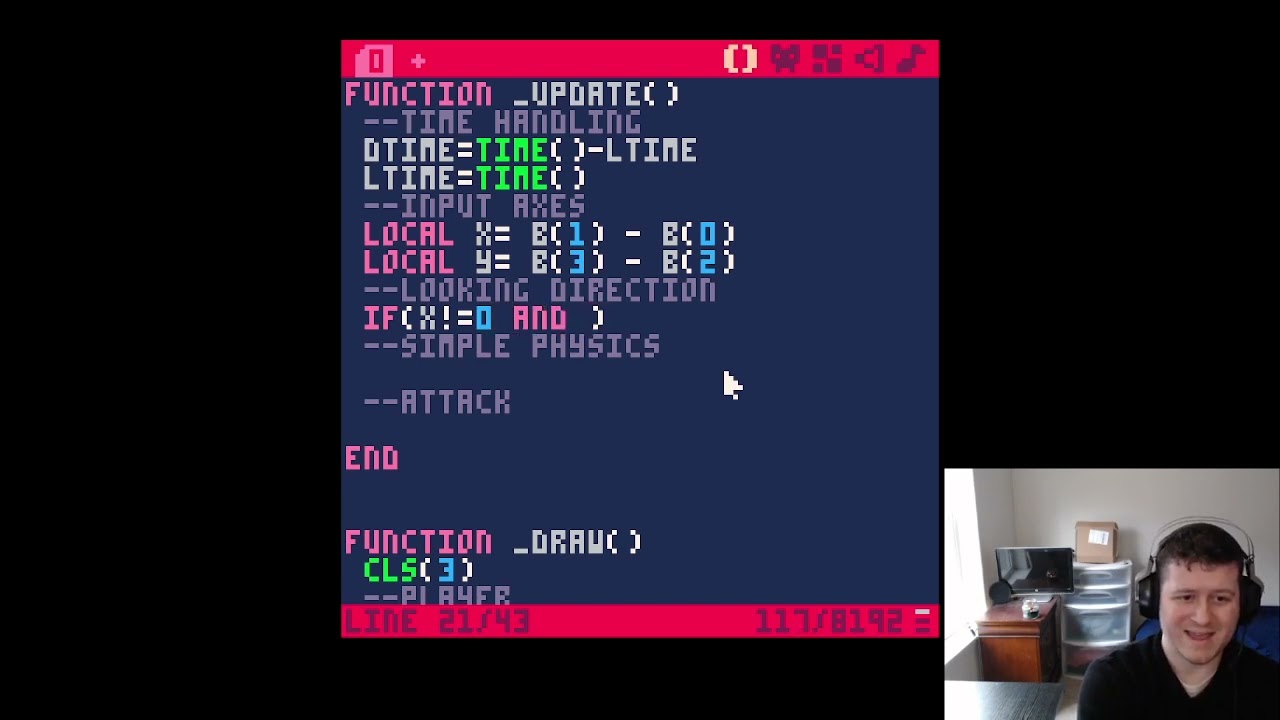 Pico 8 Adventure Game Sword Swing Tutorial