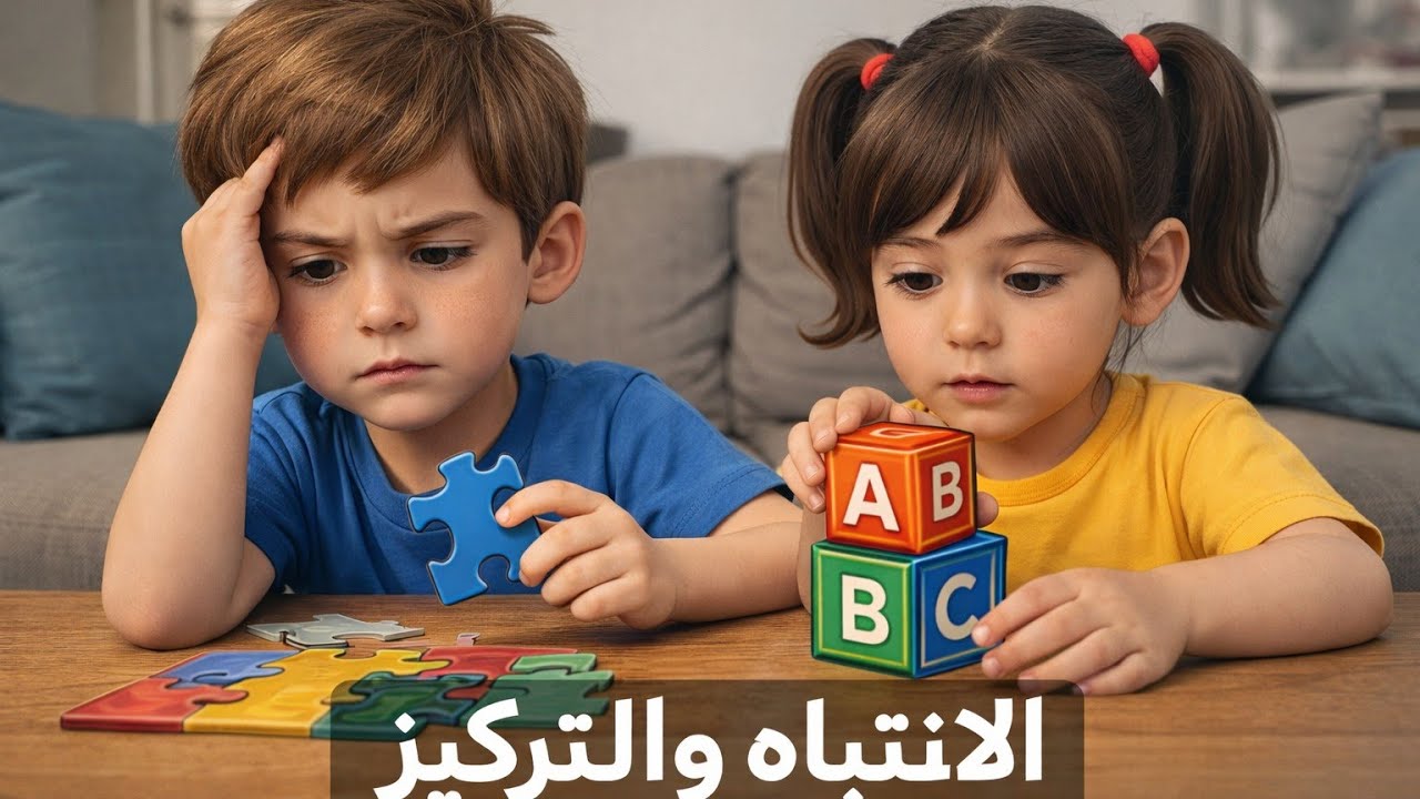 الانتباه 🫨والتركيز عند الاطفال👶🏻