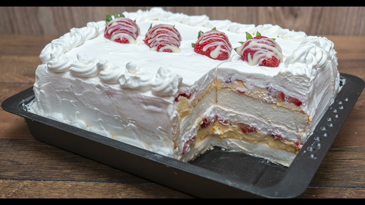 Ledeni vetar - Kolač sa jagodama - Icy Wind Cake - Bebina kuhinja - Domaći video recept