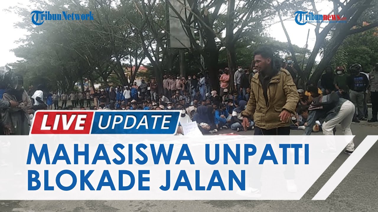 Imbas Mahasiswa Unpatti Blokade Badan Jalan Ir. Putuhena dan Bakar Ban, Arus Lalu Lintas Tersendat