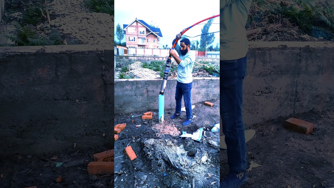 Full procedure of Borewell and  SUBMERSIBLE MOTOR Installed 1