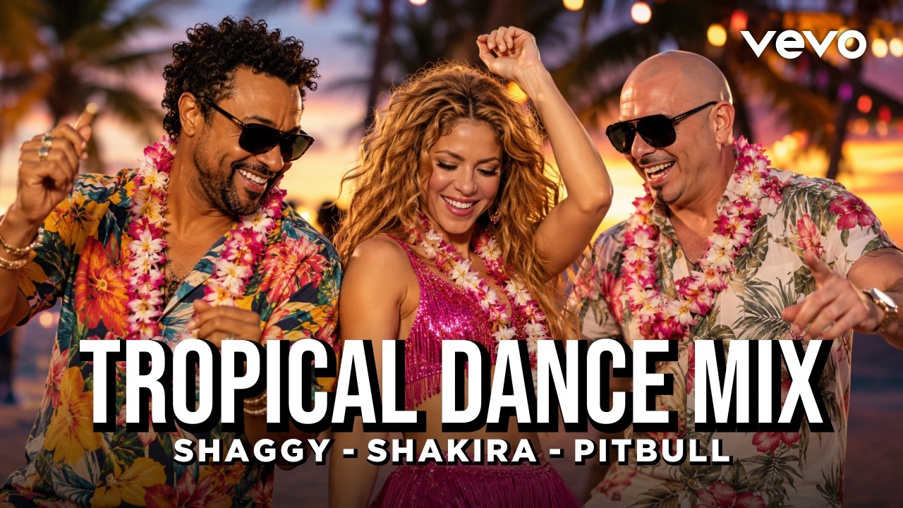 Shaggy x Shakira x Pitbull  - Tropical Dance Mix | La Isla Bonita (Official AI Music 2026)