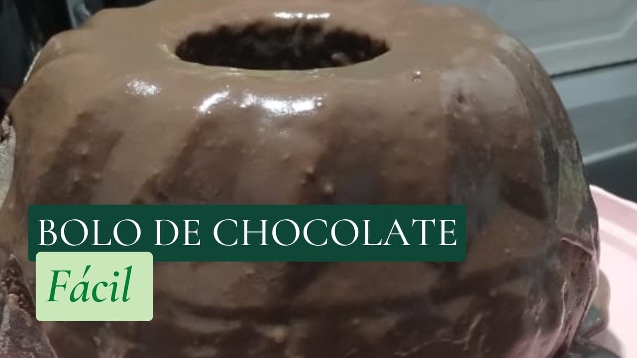 BOLO DE CHOCOLATE SIMPLES E FOFINHO 