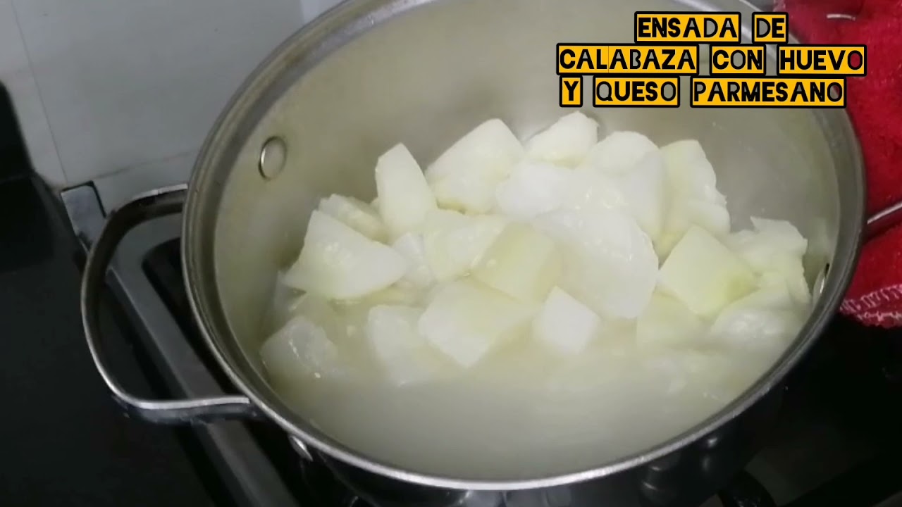 Como preparar la ensada de calabaza con huevo y queso parmesano😋