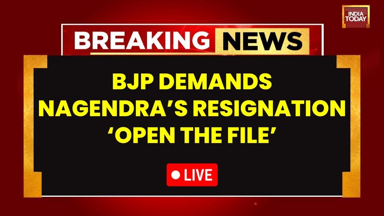 Karnataka BJP Protest LIVE | BJP Demands Nagendra&rsquo;s Resignation Over Corruption Charges LIVE