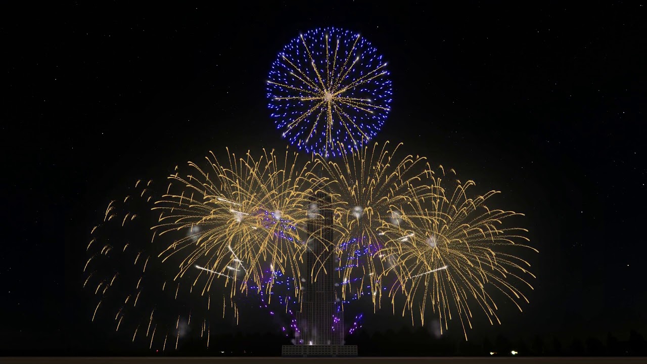 feu d'artifice nouvel an 2020 à 2021 / Fw sim / Empire State Building. / Saison 1